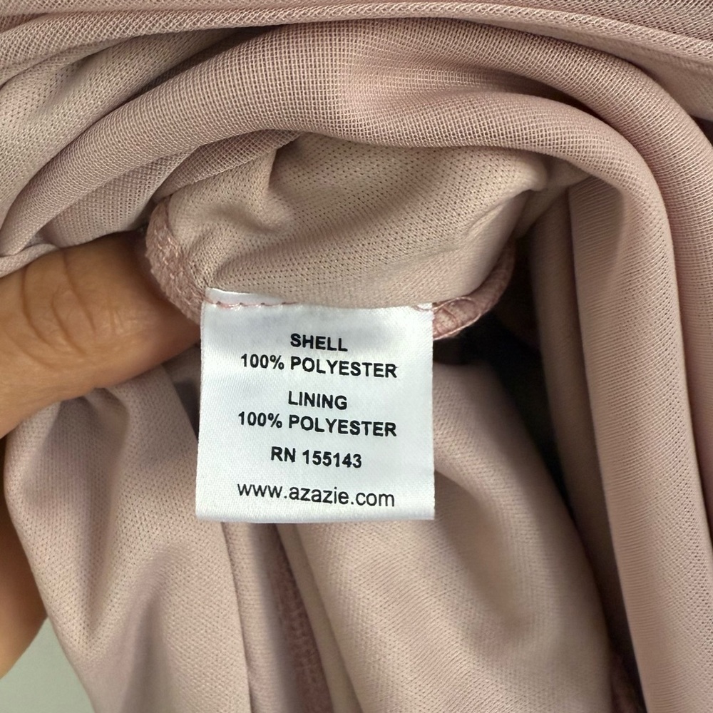 Azazie Blush Pink Maxi Dress - Picture 7 of 11